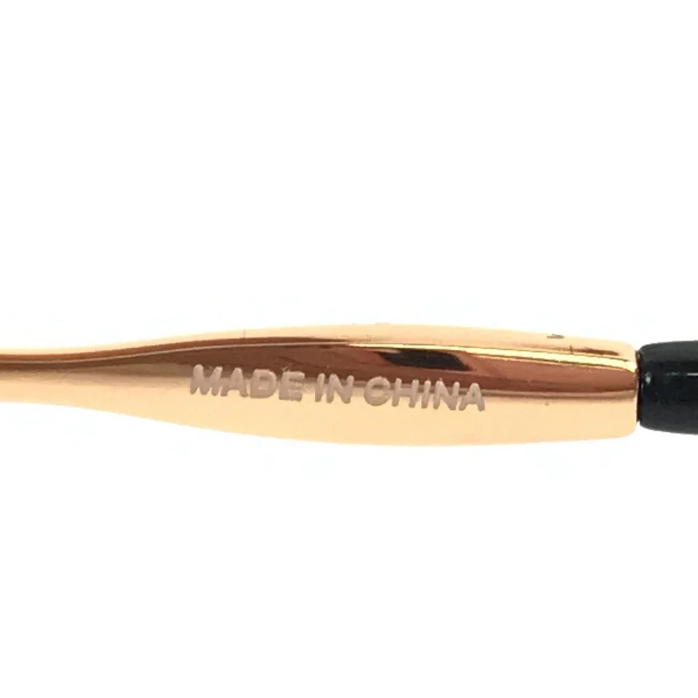 Ray-Ban Sunglasses RB3749 9272/3F Arista Gold Oval Frame w/ Gradient Blue Lenses